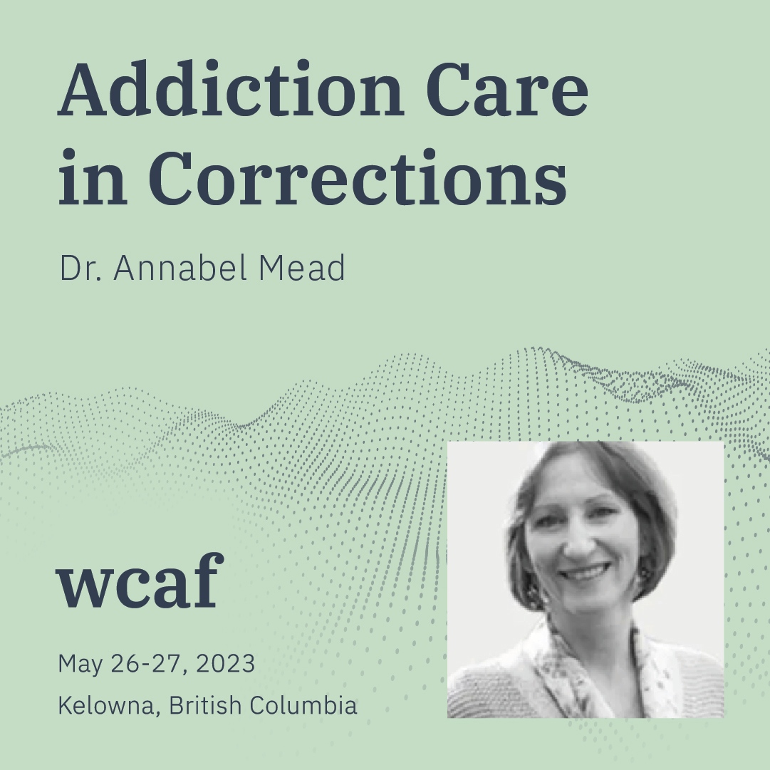 wcaforum's tweet photo. Dr. Annabel Mead is presenting at WCAF on Addiction Care in Corrections.
📍 May 26-27, 2023.
Kelowna, BC
🔗 https://t.co/Tp1MSr57cN
#wcaforum2023 #addictionmedicine #recoverycanada
@SCC_CSC_fr @CSC_SCC_en @CAMHnews @ccsacanada @catc_oatc @EHNCanada @FARCANADA https://t.co/nKjsA1DXjd