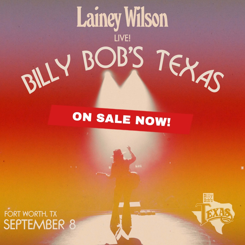 BillyBobsTexas's tweet photo. 🚨ON SALE NOW🚨⁠
⁠
@laineywilson makes her main stage debut at Billy Bob's Texas on Friday, September 8. Get your tickets today! ⁠

🚨Please be cautious of third-party resellers &amp; ticket scammers🚨
⁠
🎟️: https://t.co/4TQvAtUSBf https://t.co/B0LkTcWmx0