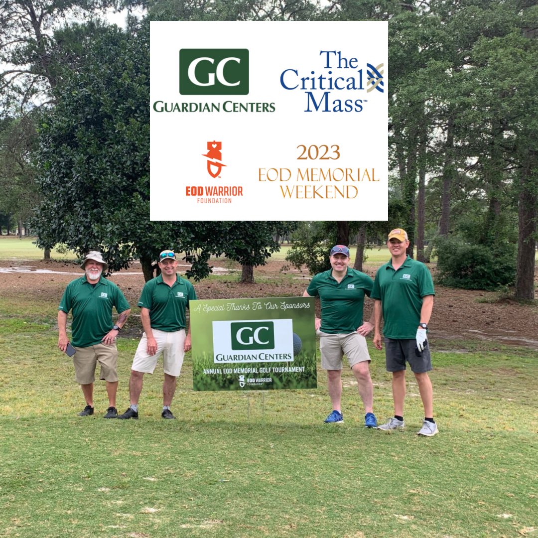 Our team at the <a href="/TCM_LLC/">The Critical Mass LLC</a> is proud to partner with our friends at <a href="/GuardianCenters/">Guardian Centers</a> to support <a href="/EODWarrior/">EODWarriorFoundation</a> during the #EODWF Memorial Weekend.
#guardiancenters #thecriticalmass 

CC <a href="/ScottEshom/">Scott Eshom</a>