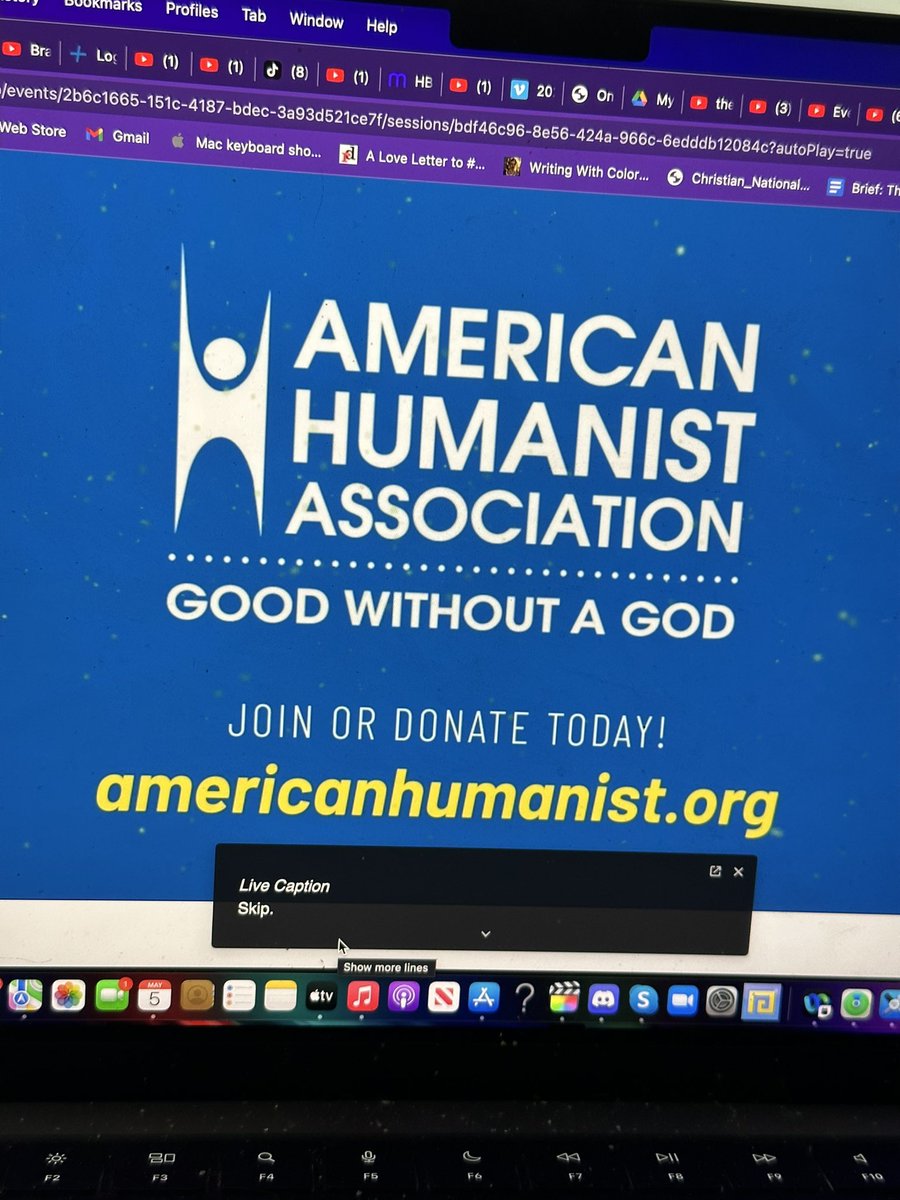 Starting soon 🥰 #humanist #GoodWithoutGod @americnhumanist