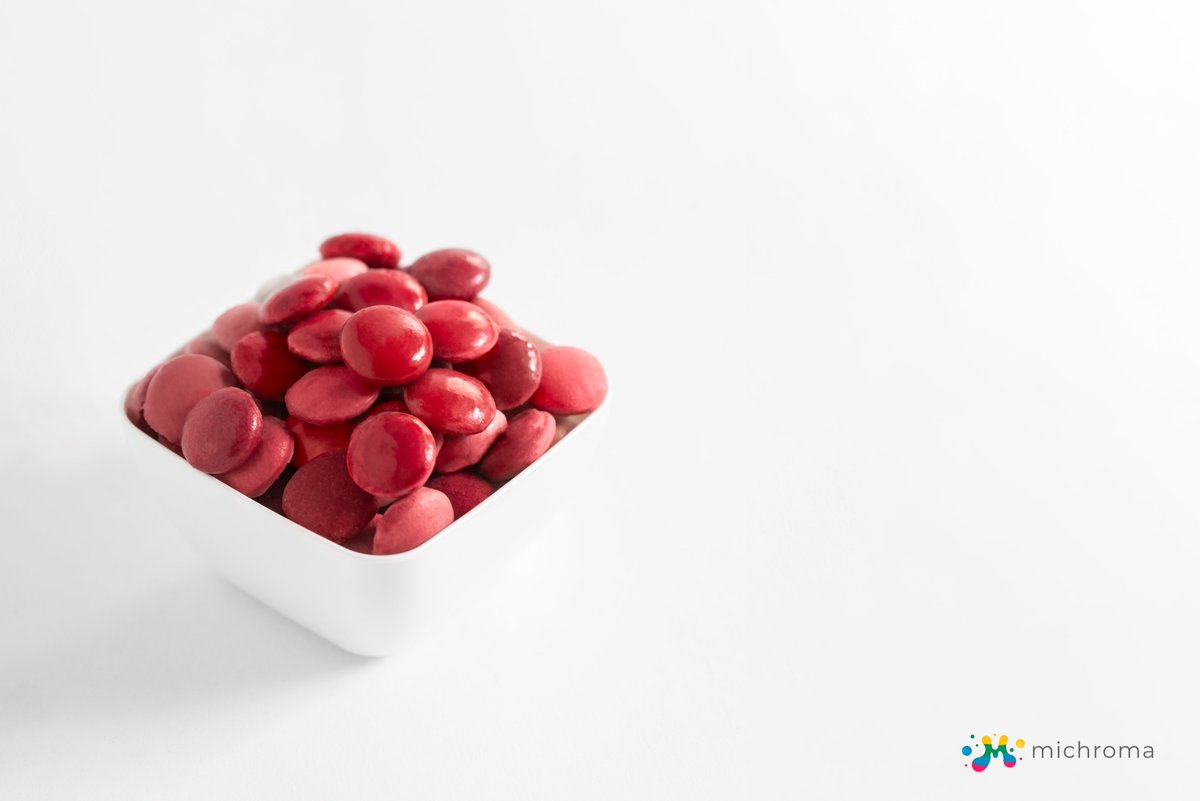 michroma_co's tweet image. Create clean-label treats with our red #naturalcolorant! Resisting high temperatures and a range of pH levels, it's a reliable choice for a variety of #confectionery products. Discover a non-GMO, vegan, kosher, and halal ingredient with zero residual taste! 🍬