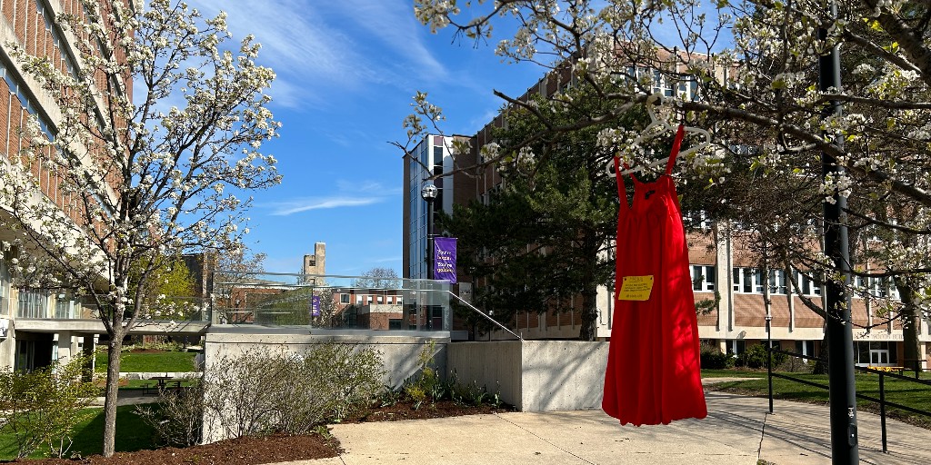 Wilfrid Laurier University (@laurier) on Twitter photo Today, the Office of Indigenous Initiatives has hung red dresses around our campuses. We encourage all members in our community to engage in learning and reflection on this day.
#Laurier's flag will also fly at half-mast.
#MMIWG2S | #RedDressDay | <a href="/WLUIndigenous/">Laurier Indigenous</a> Today, the Office of Indigenous Initiatives has hung red dresses around our campuses. We encourage all members in our community to engage in learning and reflection on this day.
#Laurier's flag will also fly at half-mast.
#MMIWG2S | #RedDressDay | <a href="/WLUIndigenous/">Laurier Indigenous</a>