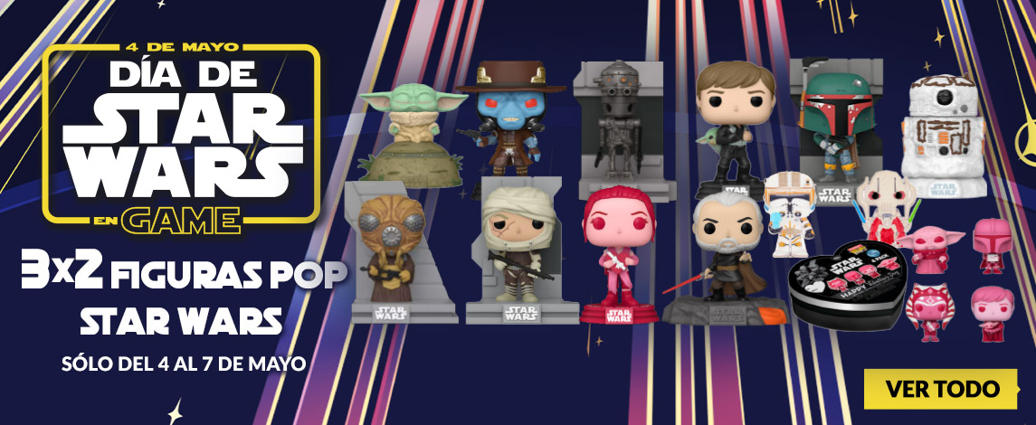 VideojuegosGAME's tweet photo. ¡Usa el poder de la fuerza para aumentar tu colección de Funko POP! 🖐 No te pierdas este 3x2 en figuras de Star Wars durante nuestro especial del Día de Star Wars, ¡solo hasta el 7 de mayo!

https://t.co/D5jInk7xSP https://t.co/OUIXUDHovV