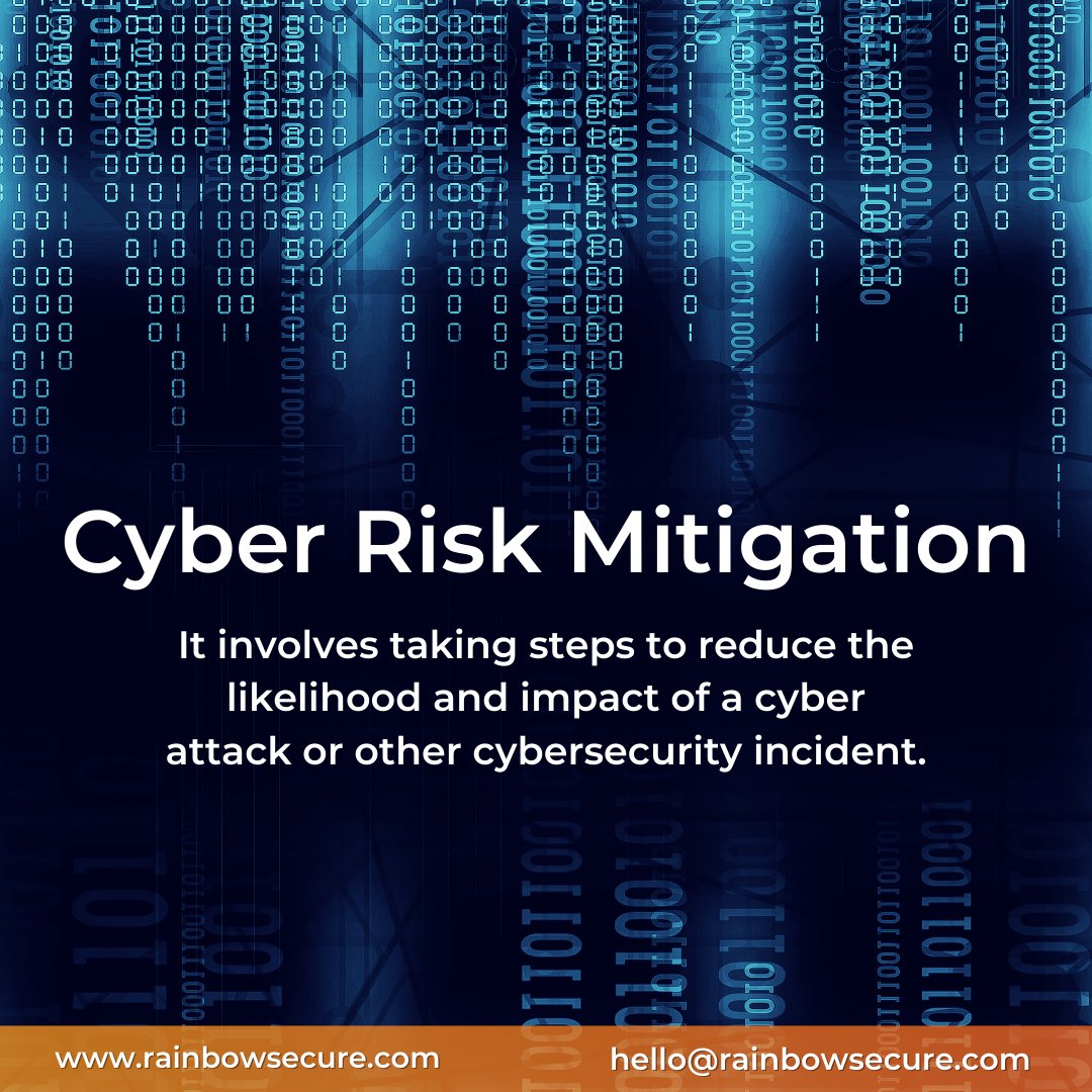 RainbowSecure's tweet image. Here you go:
1. Conduct a risk assessment
2. Implement security controls
3. Educate employees
4. Use encryption
5. Implement access controls
6. Monitor for threats
7. Develop an incident response plan

#digitalsecurity #loginsecurity #complexpasswords #ITinfrastructure