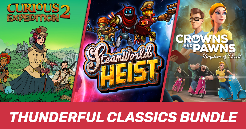 Thunderfulgames's tweet photo. As you might have noticed there's an awesome Thunderful Publisher Sale on Steam RIGHT NOW. This includes some fantastic bundles. These are "complete the set" bundles, meaning if you own a title in the bundle you still get the extra discount on the others! How cool is that? 🌩