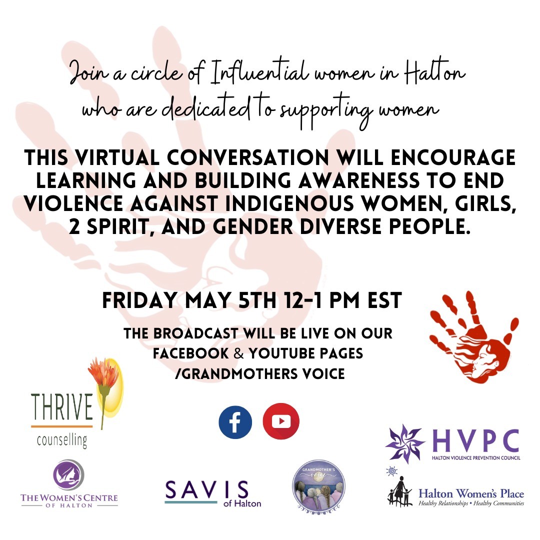 WomensCentreON's tweet photo. Join Grandmothers Voice in 1 hour: https://t.co/RzSEyXF1nI
And then at 7:30pm to learn how we can work together to stop violence against Indigenous women and all women. Join them at Lowville Park in Burlington for the ceremony. #IndigenousUnity #GrassrootsChange https://t.co/3LiBgcEbL9