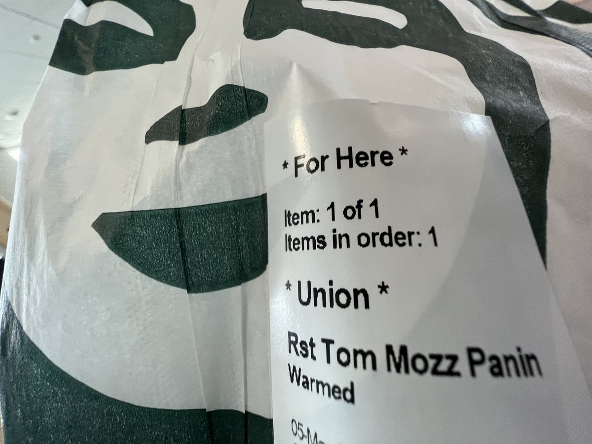 I’m now using the name “Union” when I have an order at Starbucks, or wherever. Was sweet to hear a “partner” yell out “Union!”