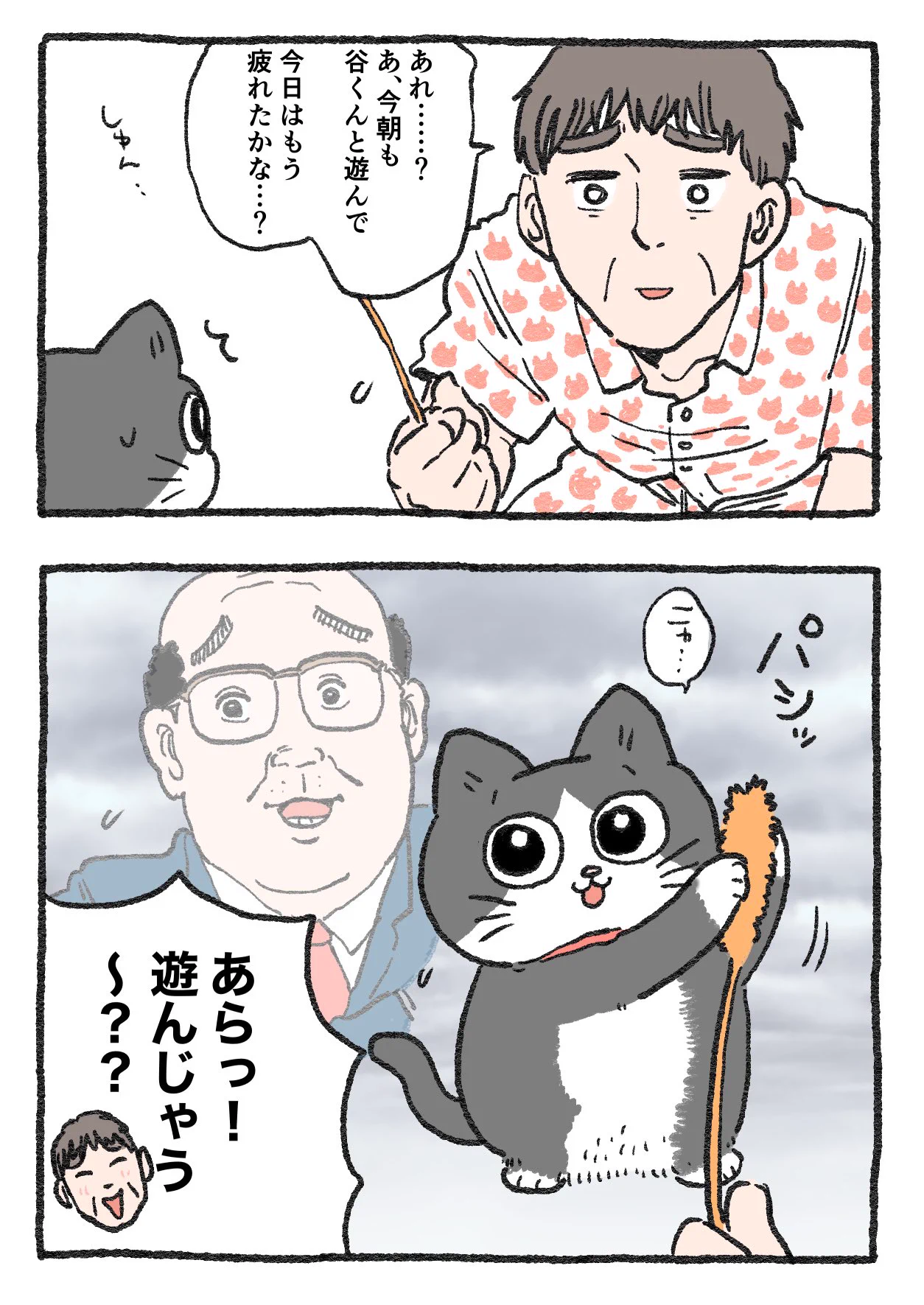 「ねこ転」その90が公開！猫じゃらしで遊んでくれる社長にプンちゃんは…？