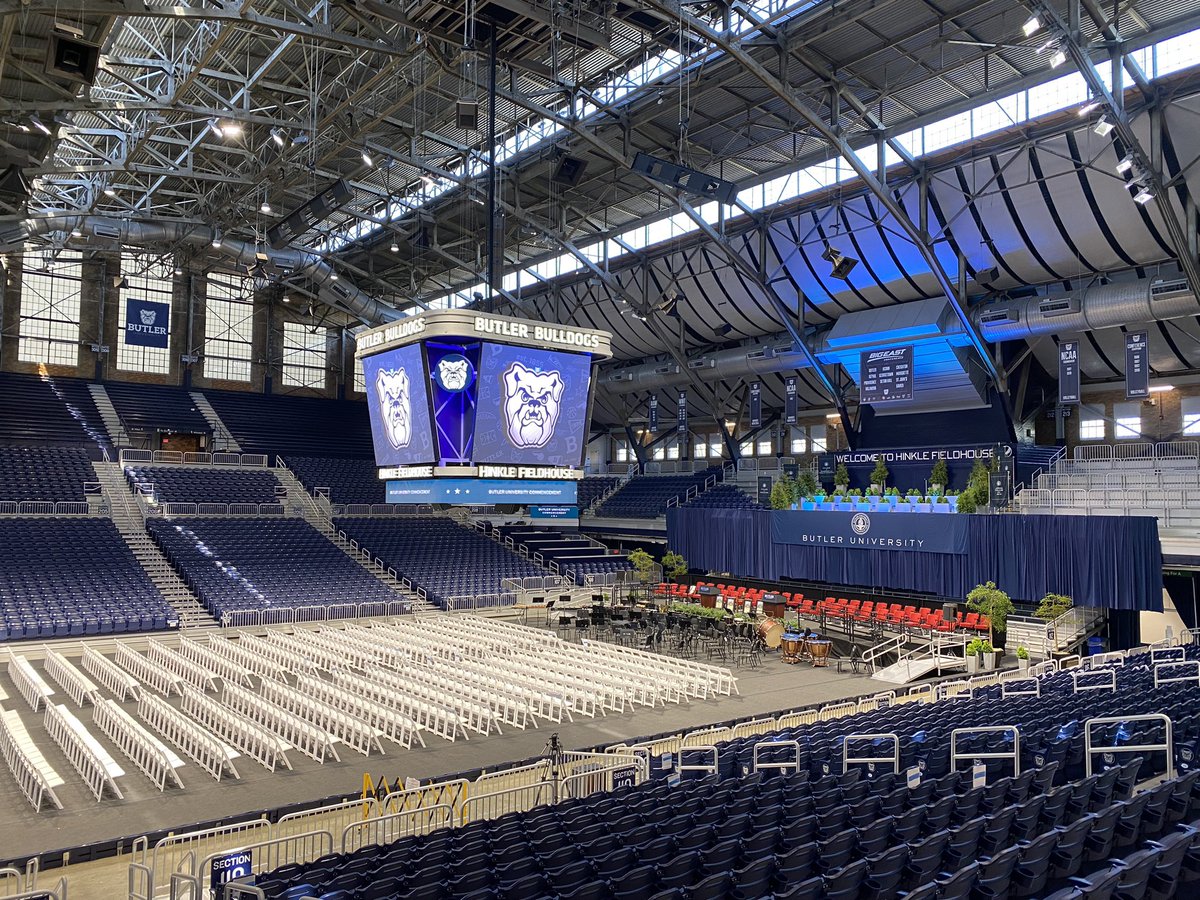 ButlerAthletics's tweet photo. If you are ranking “coolest commencement venues”, this has to be No. 1 on the list. #ButlerWay https://t.co/BVrQm2NgDV