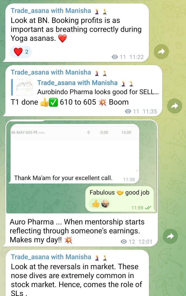 Manisha6285's tweet image. What a Friday!! BN move, Auro Pharma, &amp;amp; Ultratech.. Makes the day when people start learning &amp;amp; earning with me. 
#stockmarketlearning #nifty #banknifty #stockmarkets #marketnews #optionstrading #intraday #equity