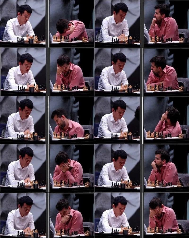 TXChessCenter's tweet photo. Who are you more like during a chess game?

Calm, collective Ding or "Heart on your Sleeve" Nepo?

#Chess #WorldChampionship https://t.co/goDAbdOq9o