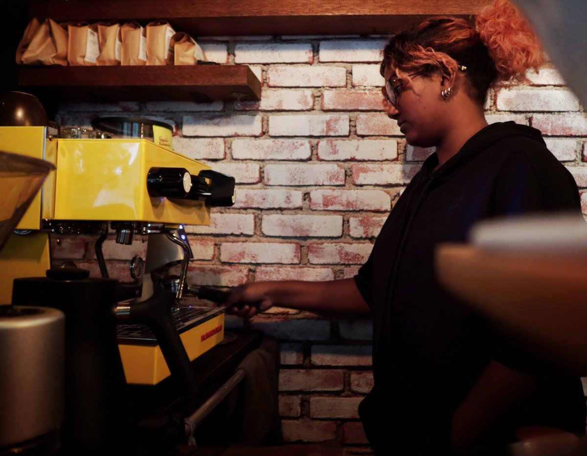 Say hi to our barista Meema.

Shoot for the stars with a shot of Espresso.