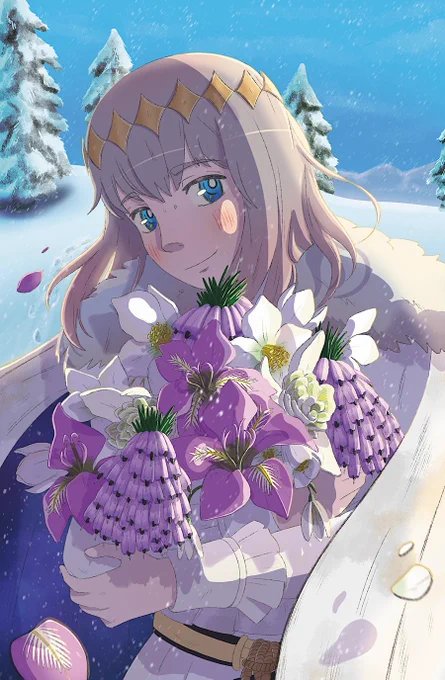 Winter flowers for a moth man 