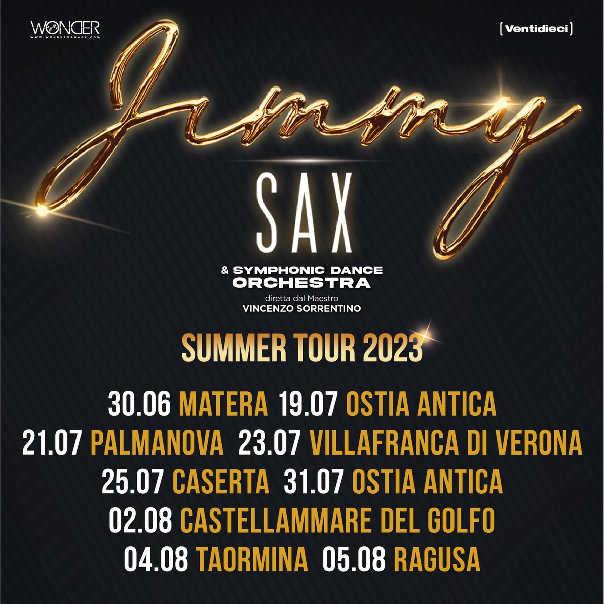 TicketOneIT's tweet photo. 📣 Autore dei successi mondiali “No man no cry” e “Time”, #JimmySax arriva in Italia con il suo sound vivo, energico e travolgente ✨🎷

🎫 Acquista il tuo biglietto: https://t.co/Mf9bMdnf5L https://t.co/omPcW1RuSv