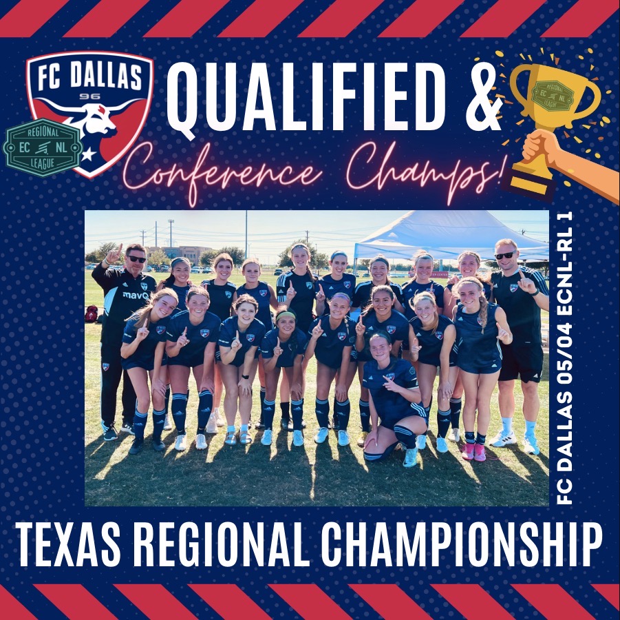 🚨 2022-2023 TEXAS CONFERENCE CHAMPS🚨 

This past weekend our <a href="/FCDallas05ECRL1/">FC Dallas 04/05 ECNL COMP - RL 1</a> clinched the ECNL-RL U19 Texas Conference 📸

#DTID | <a href="/ECNLgirls/">ECNL Girls</a> | <a href="/FCDallas/">FC Dallas</a>