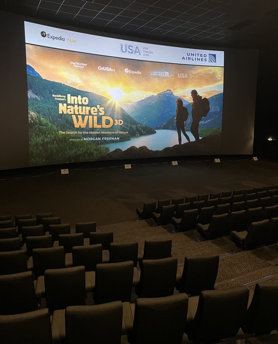 LibbyMarshPR's tweet photo. Fab film screening in Madrid showcasing @BrandUSA’s #IntoNaturesWild to our Spanish trade and media friends 🇪🇸🎞🍿 https://t.co/esA1BVCGUg
