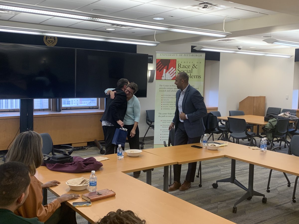 PittCRSP's tweet photo. This week, CRSP and @pitt_ccrrj had a great luncheon with Dr. Wendy Orr! Dr. Orr was the Deputy Chairperson of the Reparation and Reconciliation Committee of South Africa’s Truth and Reconciliation Commission (TRC). We had a wonderful time celebrating the visit of Dr. Wendy Orr! https://t.co/CCtPqGag0m