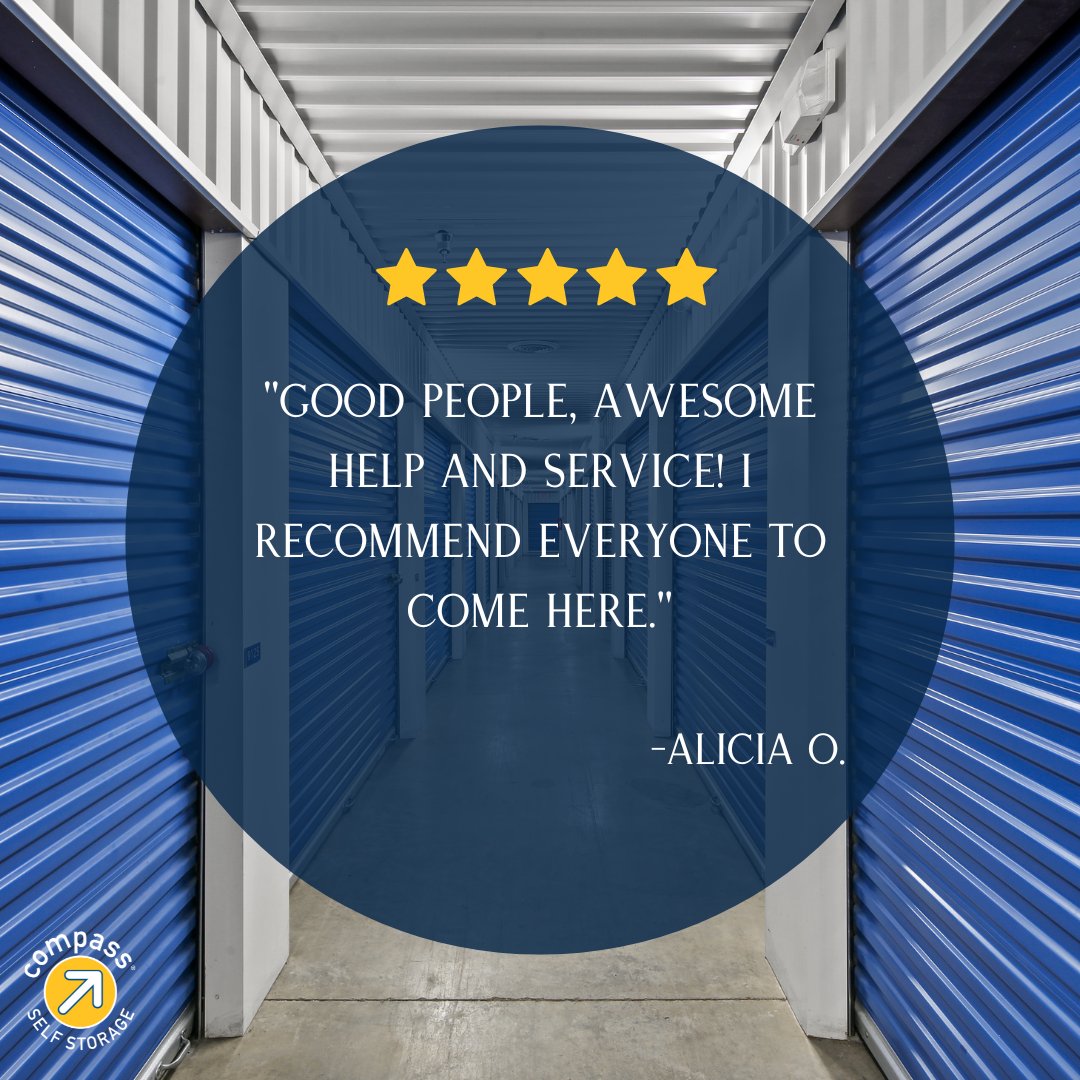 CompassStorage's tweet image. Check out this #FeedbackFriday for our team in #Philadelphia on Oregon Ave! #CompassStorage #WeMakeItEasier⭐