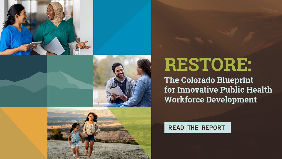 The future of #PublicHealth starts now and we need a diverse, skilled & sustained workforce to drive us forward. Find strategies for equitable recruitment & retention through the new blueprint from the Colorado Public Health Workforce Collaborative: bit.ly/40WpSiW