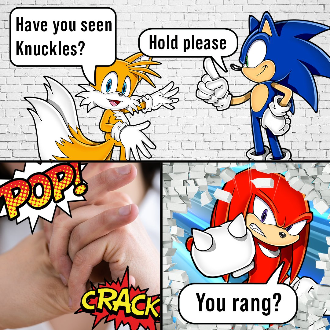 Be mindful of where you crack your knuckles.
