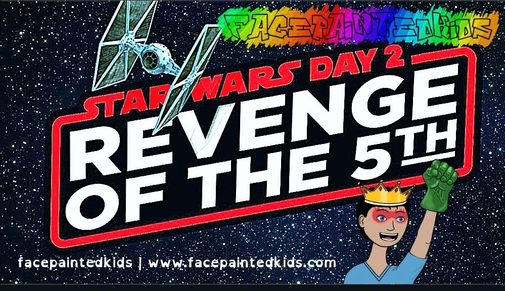FacePaintedKids's tweet image. This day celebrates the Dark Side of the Force since the day before is dedicated mainly to the Jedi.
Get your red lightsabers charged &amp;amp; ready to celebrate the Revenge of the 5th!
Stay safe and be kind 🦋
#FPKUniversity #LearningYourWay #FridayDiscussion