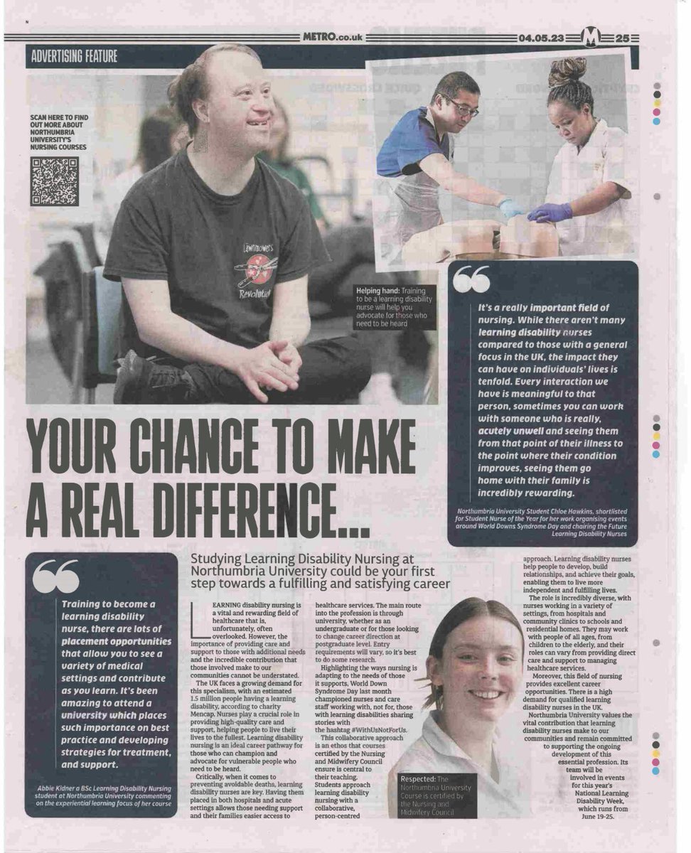 LawnmowersITC's tweet photo. There are a lot of different careers that can make a real difference. Do you know what one of those careers is? Learning Disability Nursing!
#Makearealdifference #LD #Nursing https://t.co/PRoAmXYBKQ