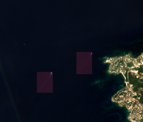 dagide's tweet photo. Detecting moving ships from #sentinel-2 ESA #satellite data using #resnet18 #machinelearning #pytorch #marinetraffic https://t.co/NQTCHbiXRq