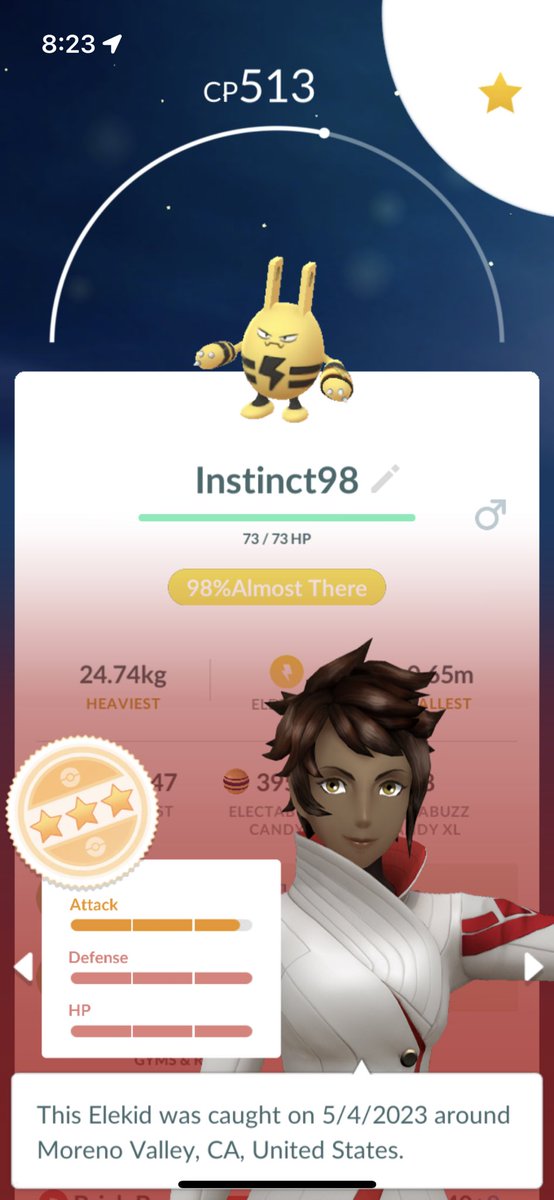 agnes_likes's tweet photo. Soooo close! ๐ญ #elekid #pokemongo #pogo #nohundo #instinct https://t.co/GjbpA0A6Hr