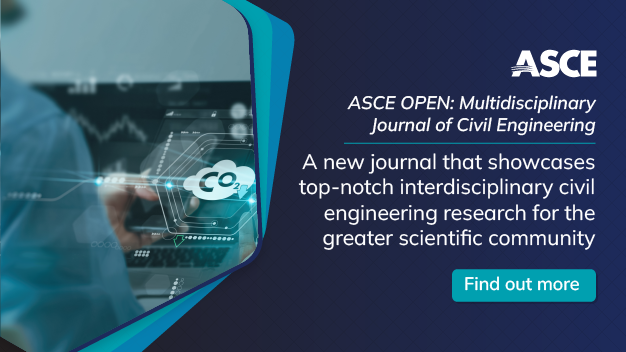 Civil engineering has to evolve to be more #resilient and #sustainable in the era of climate change. Share your research in  ASCE OPEN, our new #openaccess journal promoting interdisciplinary research to inspire this evolution in the field.

ascelibrary.org/journal/aomjah