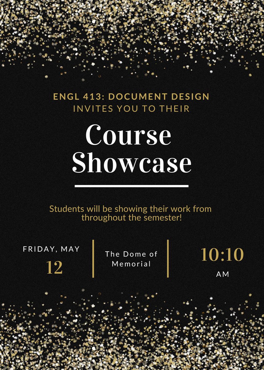 Join us for student presentations!