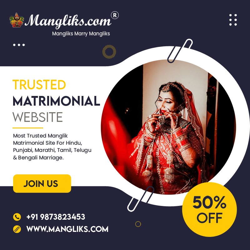 MangliksDotCom's tweet photo. https://t.co/BL4tuB18PF
Most Trusted Manglik Matrimonial Site For Hindu, Punjabi, Marathi, Tamil, Telugu & Bengali Marriage.
#mangliks #manglik #weddingplanner #matrimonialservices #onlinedating #matrimonialsite #matchmaker #weddinginspo #rishtay #perfectmatch #registernow https://t.co/xyFRFz2160