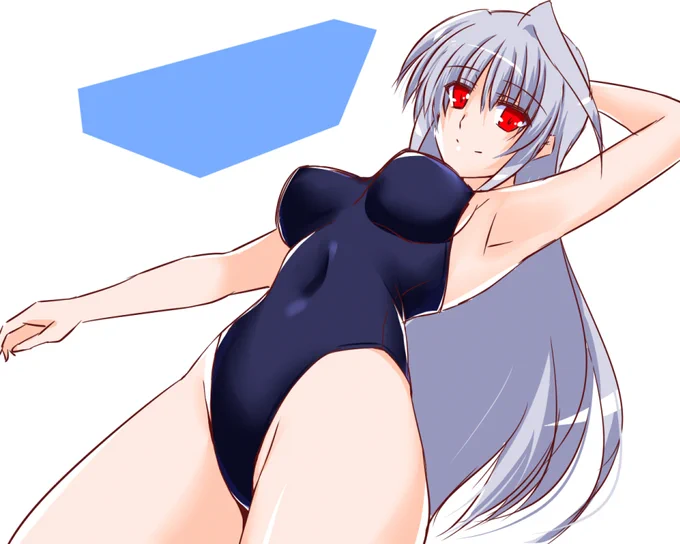 えぐい鋭角の水着を着てくれたアインスさん