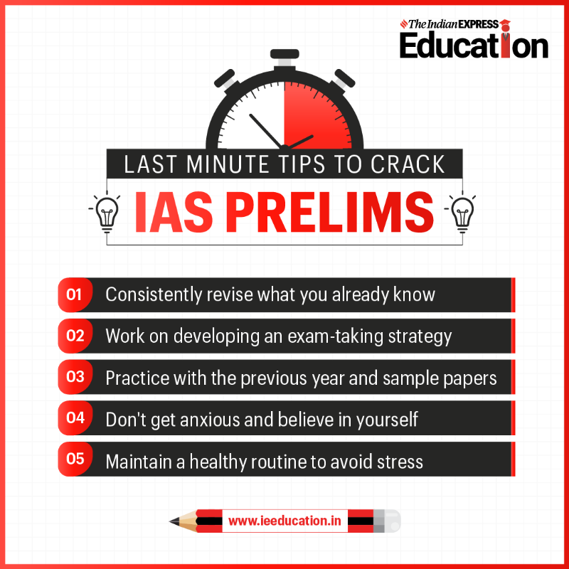 Feeling the pressure of the upcoming IAS Prelims?😬💻💭 Don't worry, here are some last-minute tips to help you ace the exam🙌🏼💪🏼

#IEEducation #IndianExpress #UPSC #IAS #Exams #governmentexams #IASsalary #publicservice #governmentjobs'#IASprelims #lastminutetips #cracktheexam