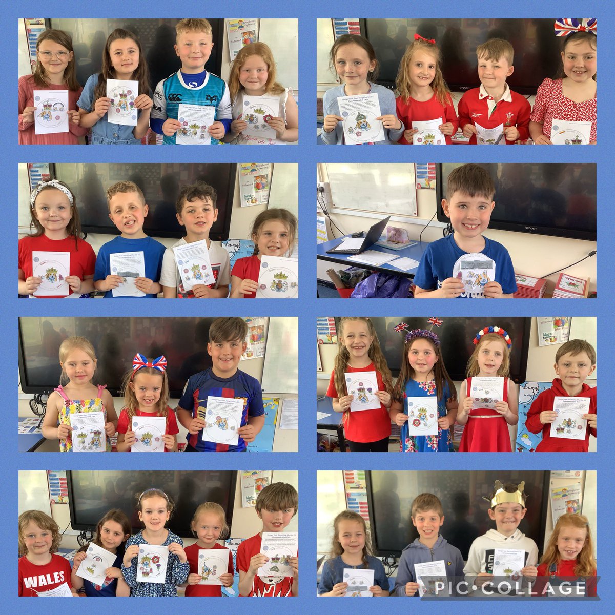 BaglanPrimary1's tweet photo. Year 2/3 are enjoying being creative and celebrating the King’s Coronation. We have been learning all about King Charles III. #ethnicallyinformedcitizens https://t.co/tZotwTaext