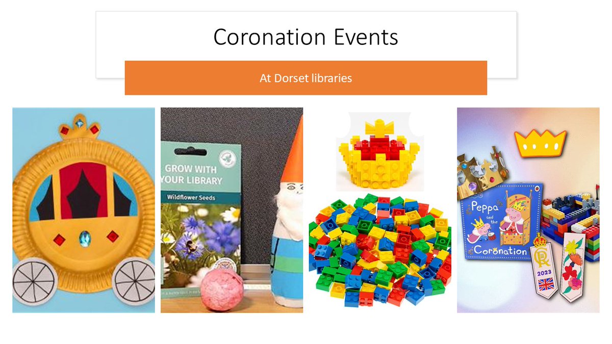 DorsetLibraries's tweet photo. Excitement is mounting and our fantastic staff have been super creative when it comes to ways to celebrate the Coronation. This selection of activities and #GrowWithYourLibrary events is just the tip of the iceberg! Find an event near you ๐ https://t.co/0L8euMYXXS
@Dorsetmums https://t.co/ovjrvHLCub