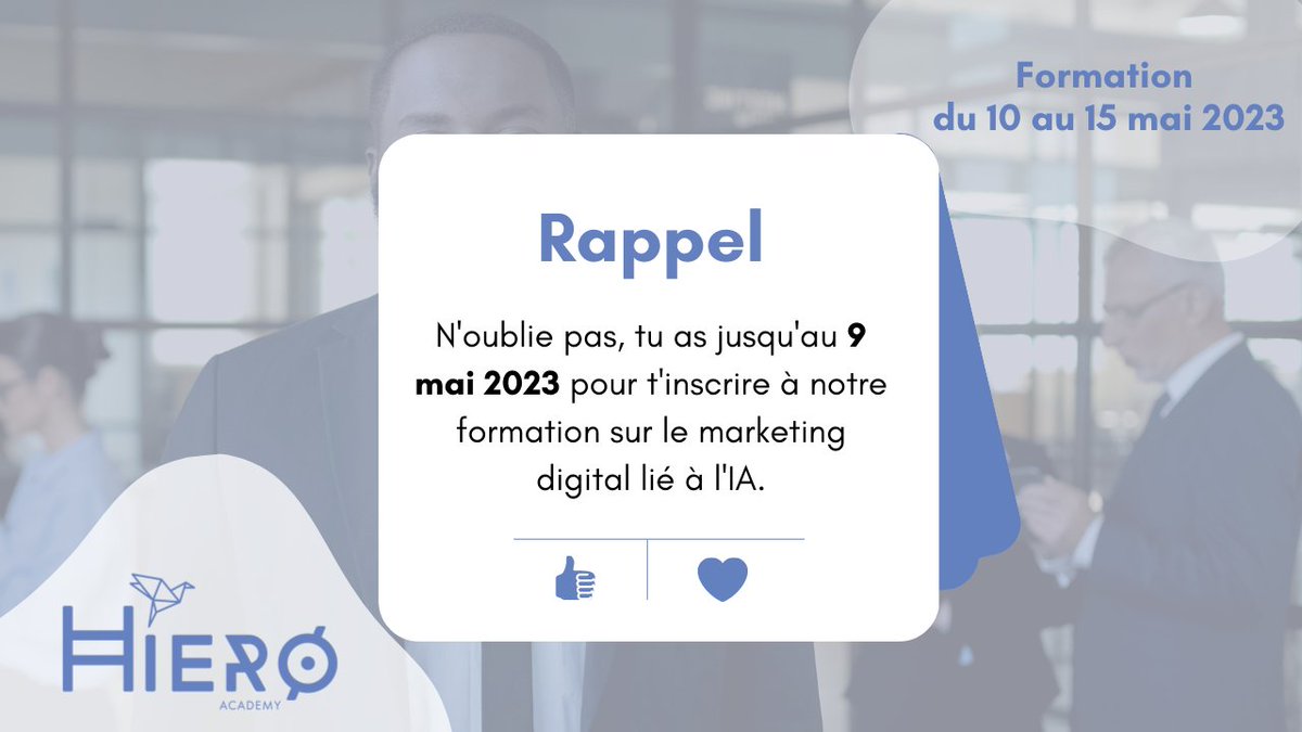 Intéressé ? 😏 Contactes nous directement sur whatsApp au + 225 05 02 82 77 62 ou par mail à contact@hiero-academy.com #formationprofessionnelle #marketingdigital #IA #formation