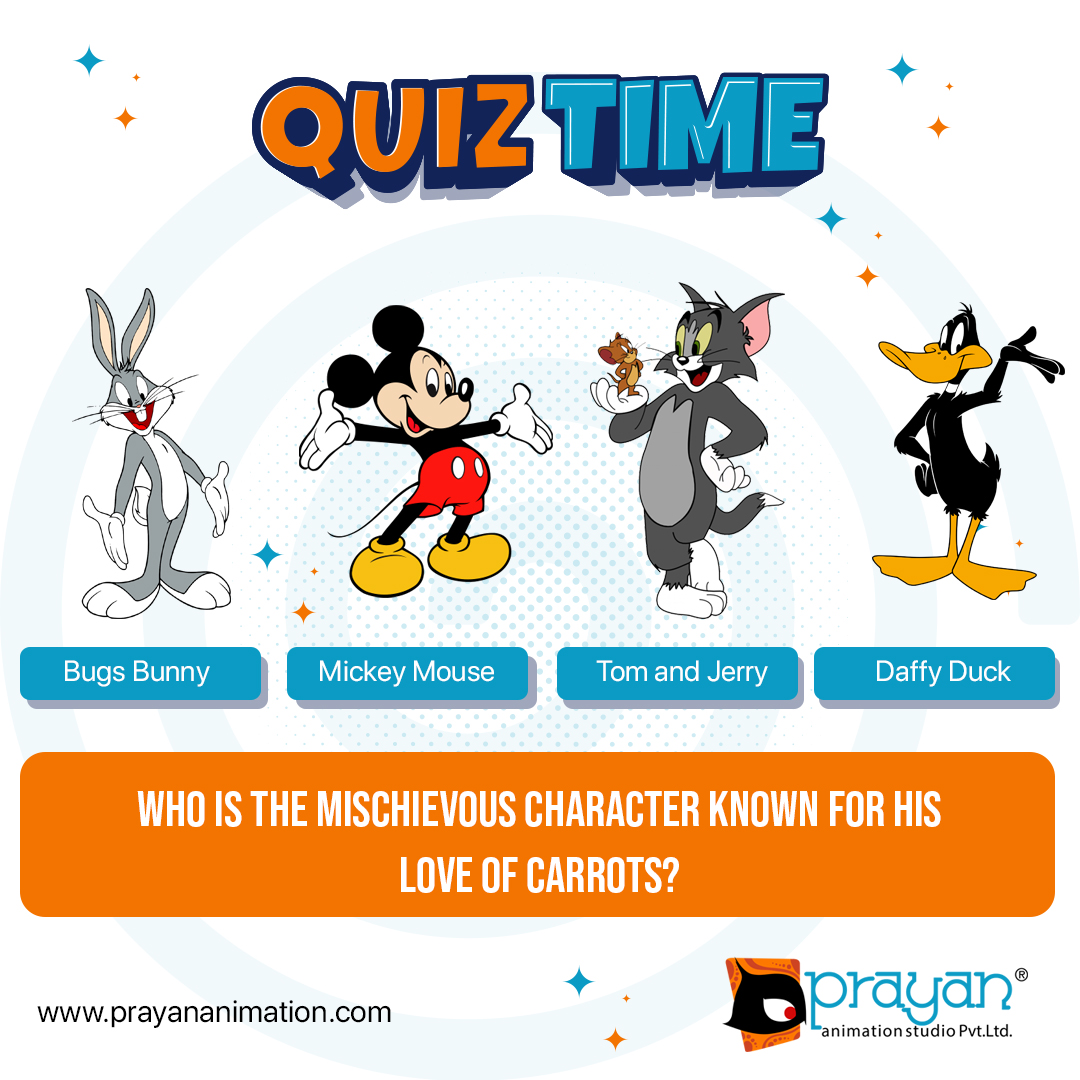 prayananimation's tweet image. Test your knowledge of classic cartoons!🤔Take our quiz to see how much you know about the golden age of animation. 📷
#PrayanAnimationQuiz #AnimationTrivia #AnimatedFun #CartoonChallenge #PrayanAnimation #PrayanAnimationStudio