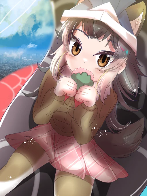 こどもの日という事でメキシコオオカミのメキちゃん #けものフレンズ