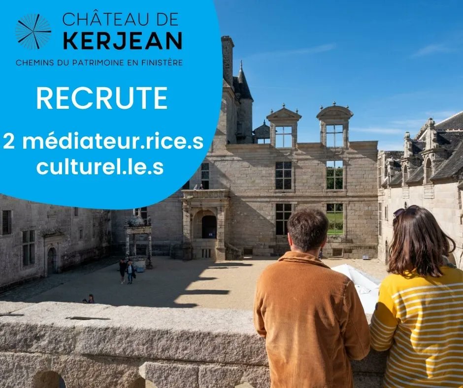 DMFinistere's tweet photo. #Recrutement #CDP29 Château de Kerjean 👫 
✅ 2 médiateur.rice.s culturel.le.s 
▶️ + info https://t.co/UlhGpcF6dk 
Merci pour les RT🙂 
#Emploi #Finistere #Patrimoine #culture https://t.co/M2QV8ttKhn