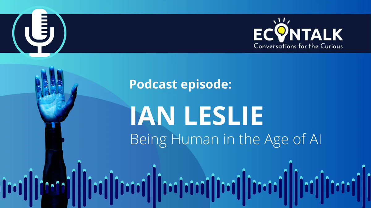 Ian Leslie ponders AI in the Econtalk podcast. The issue he says should be debated is not that computers are becoming more and more human, but that humans are becoming more predictable and generic. #ECSELJU #H2020 #IoT #AI #reliableAI #machinelearning #wirelesssystems #robots