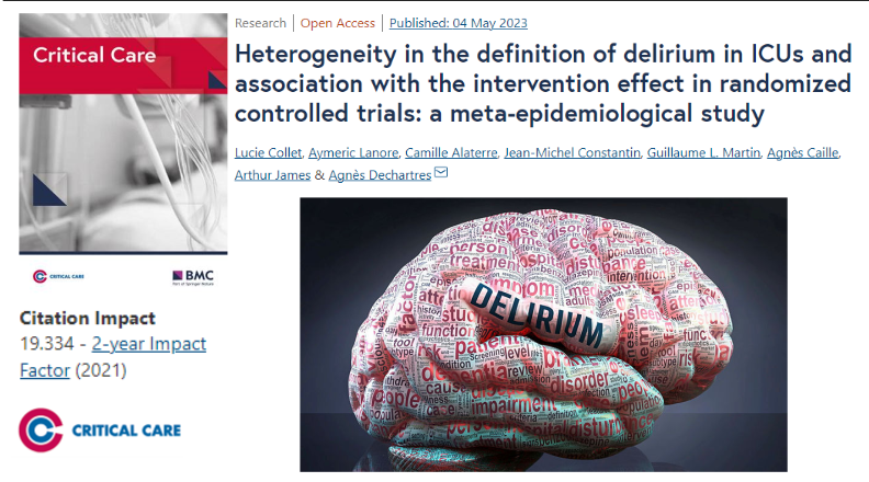Crit_Care's tweet photo. #CritCare #OpenAccess

1 in 5 ICUs do not report how they evaluate #delirium in their definitions of it.

Read the full article: https://t.co/AggT76KzLG

@jlvincen @ISICEM #FOAMed #FOAMcc https://t.co/HP7DH97IuW