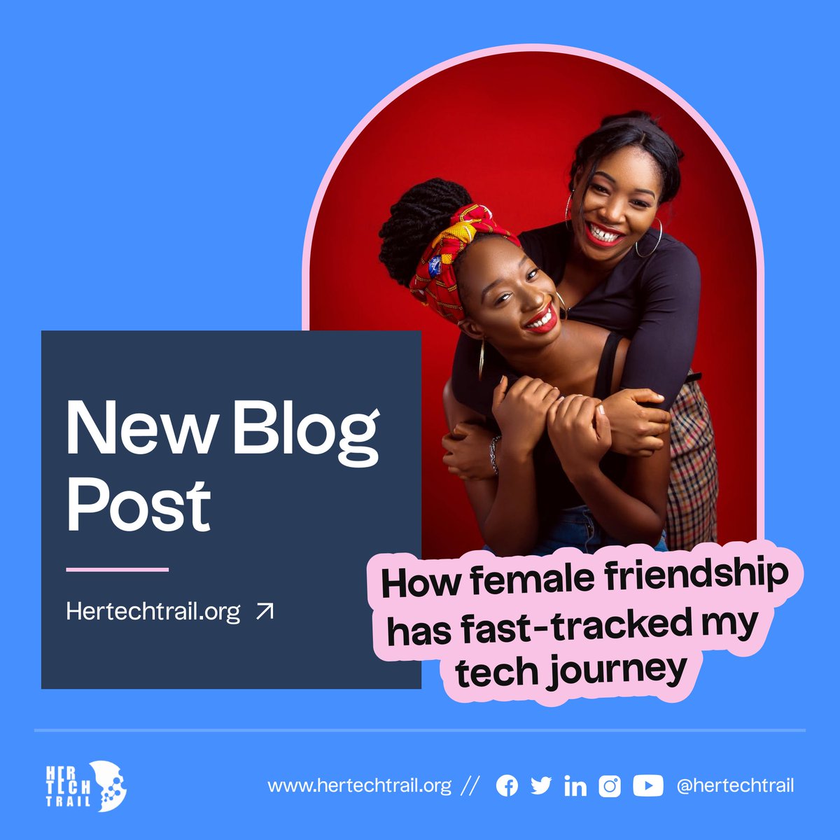 hertechtrail's tweet image. Women support each other in the most awesome ways. 💙

We're committing to bringing you stories of Black Women Techies whose female friendships are boosting their careers, starting here:

hertechtrail.org/stories-of-fri…

Share with a friend🥰

#hertechtrail
#womenintech
#femalefriendship