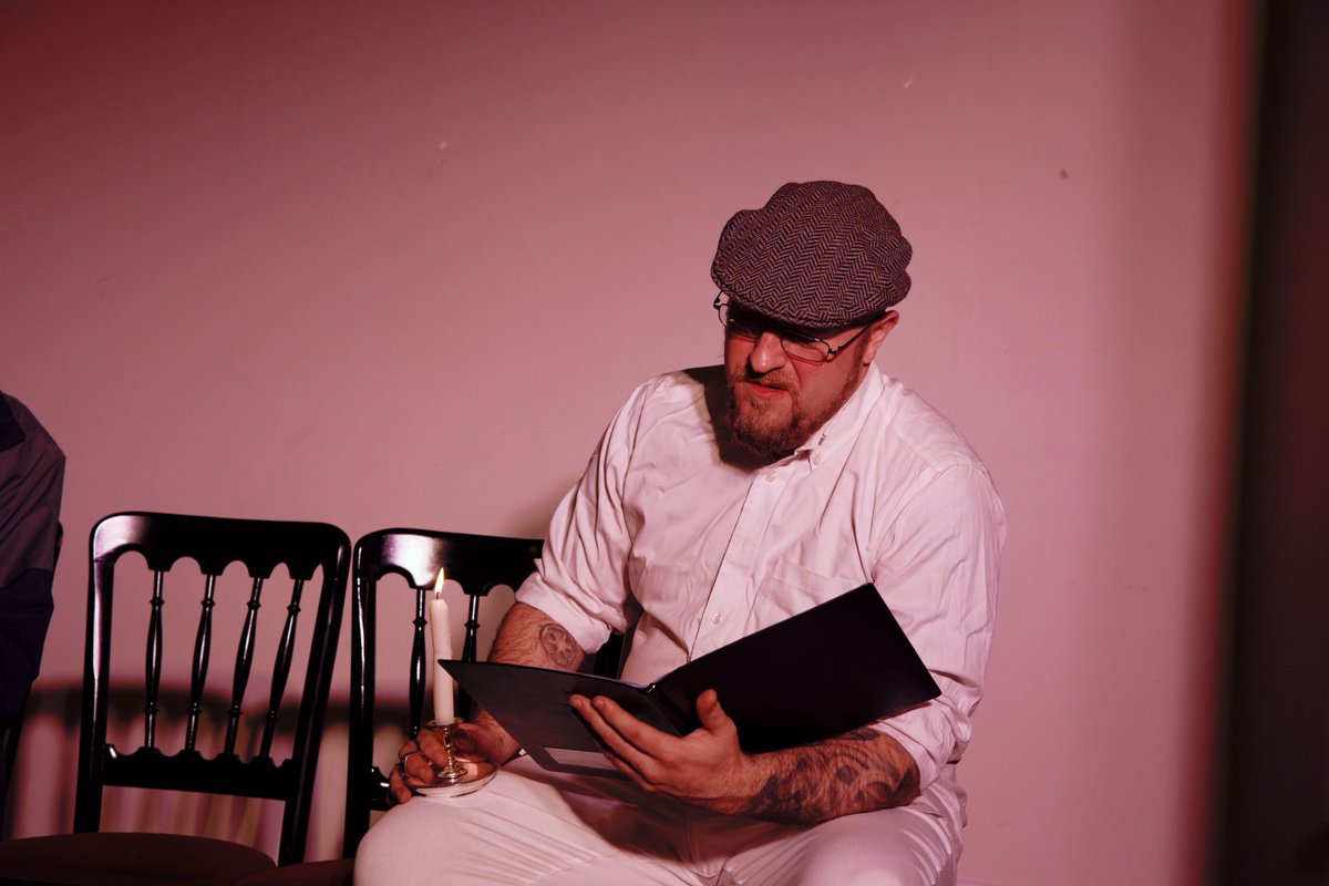 PlayFullTheatre's tweet photo. Looking back at ‘The Fireman’ by Dylan Russell. A horror about a priest visiting a dying man who holds a secret from his past he must get off his chest before he dies. 

Performed by @CalumPhilp and Lee Ian Moffat and directed by @Rebecca1Russell, with dramaturgy by @LintonZhang https://t.co/gGLCCfLOjh