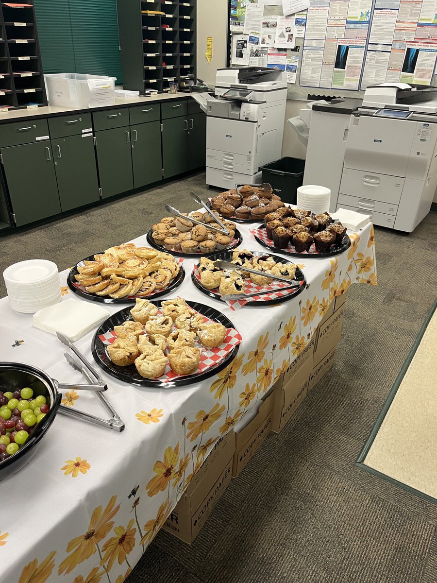 Our MC/Transition students baked for our teachers #TalentedStudents #ProudBearPrincipal @collierschools