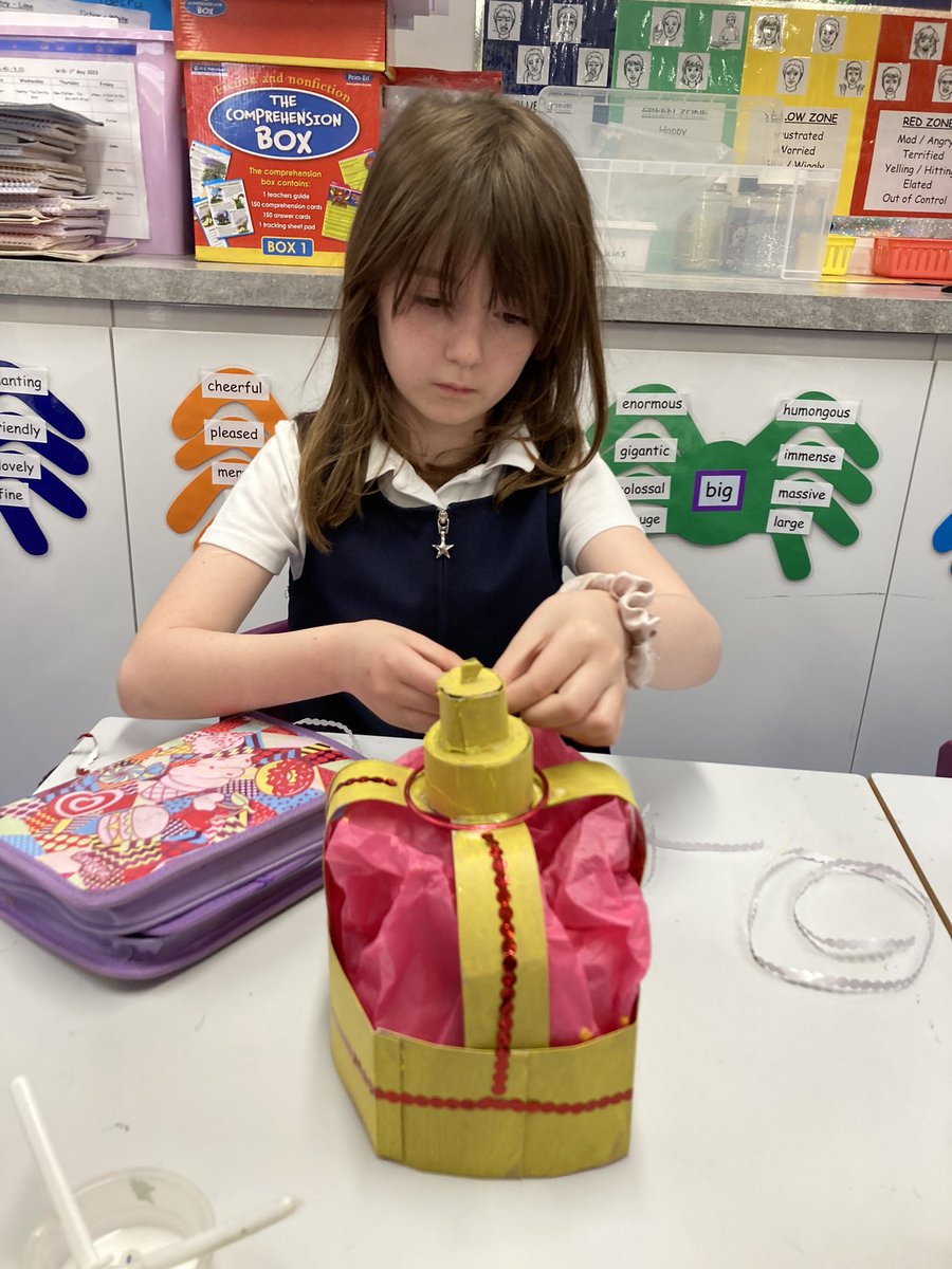 DanesfieldY2's tweet photo. Our budding artists creating Coronation crowns #crowncompetition #Coronation2023 @DanesfieldSchl @danesfieldY2 https://t.co/pR4paXZEly