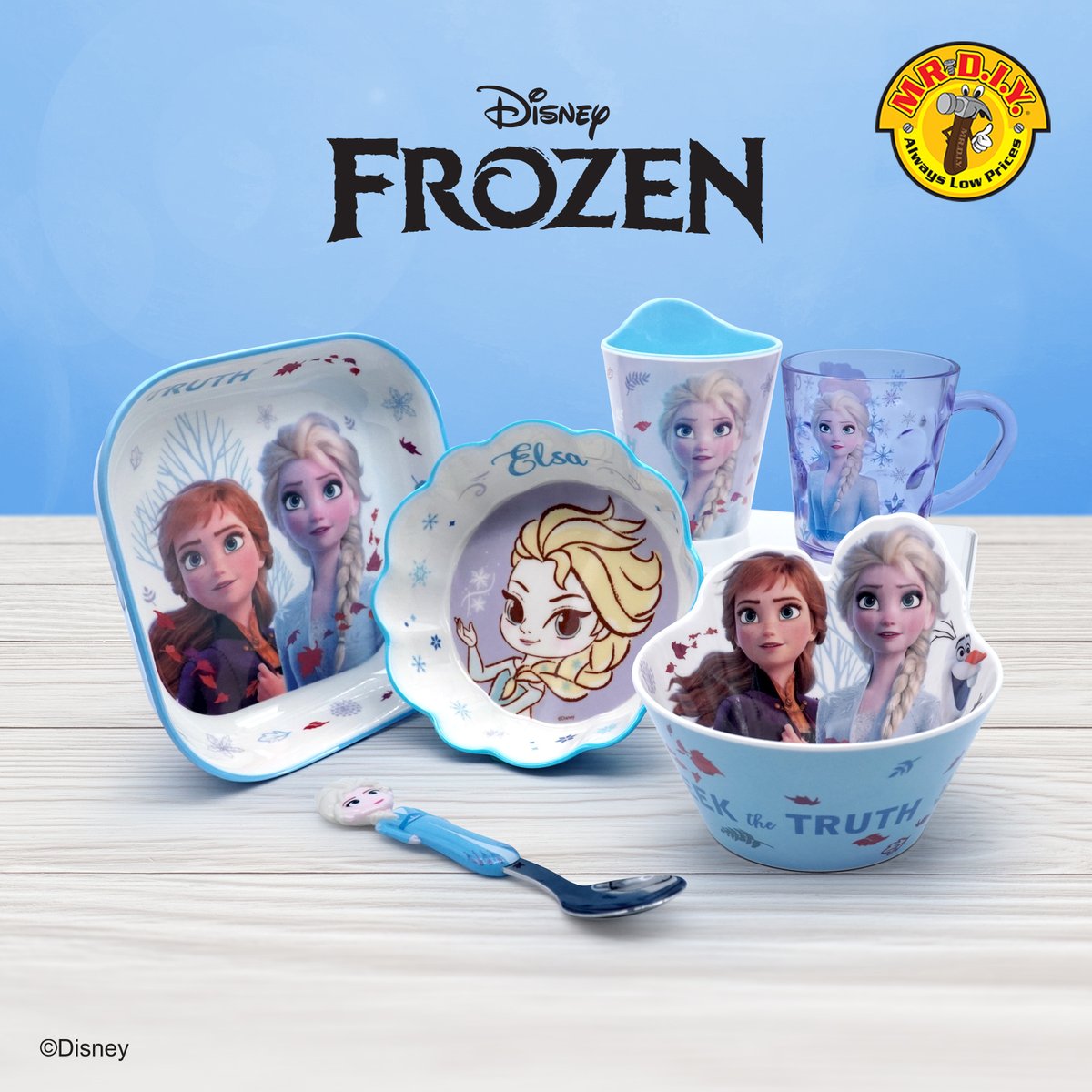 mrdiyMY's tweet photo. Make your mealtime special with Mickey Mouse and Frozen melamine sets now! 😆 Perfect for you - who love to dine with your favourite Disney character💙
#MRDIY #AlwaysLowPrices #AlwaysTheSmarterChoice #Disney #AlwaysMagical #Collaboration https://t.co/quIo7voQE2