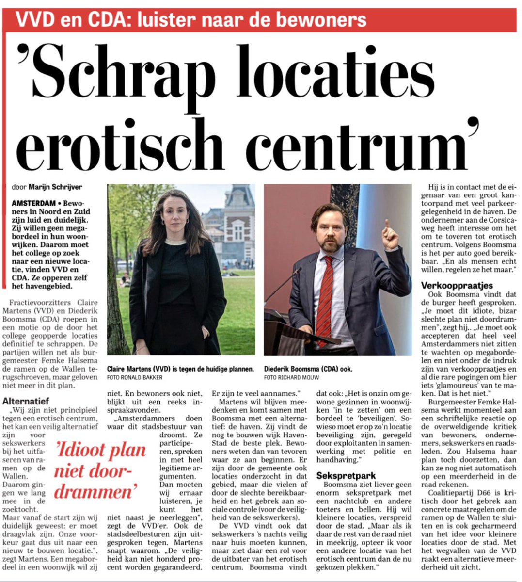 Amsterdamse VVD tweet media