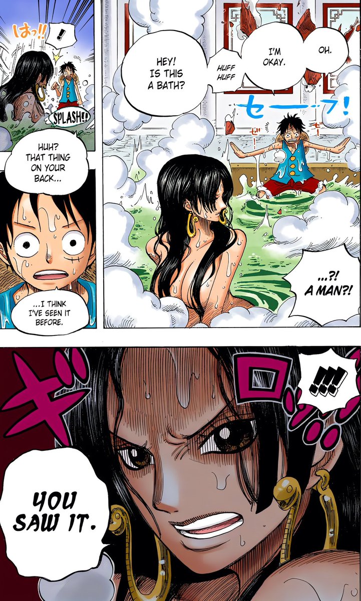 hancock_daily's tweet photo. First time Monkey D. Luffy and Boa Hancock met https://t.co/jRKi5swWk4