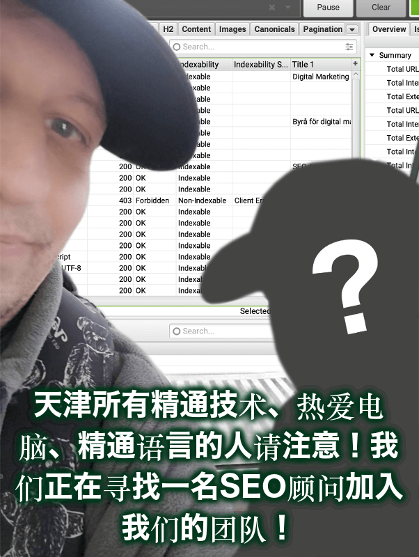 天津所有精通技术、热爱电脑、精通语言的人请注意！我们正在寻找一名SEO顾问加入我们的团队！
我们正在寻找一名 SEO顾问，加入我们的团队，帮助我们征服数字世界。但是，等等，我们不是在寻找任何老的候选人--我们想要的是一个不怕卷起袖子，弄脏手，并一头扎进搜索引擎优化世界的人。#SEO #job #天津