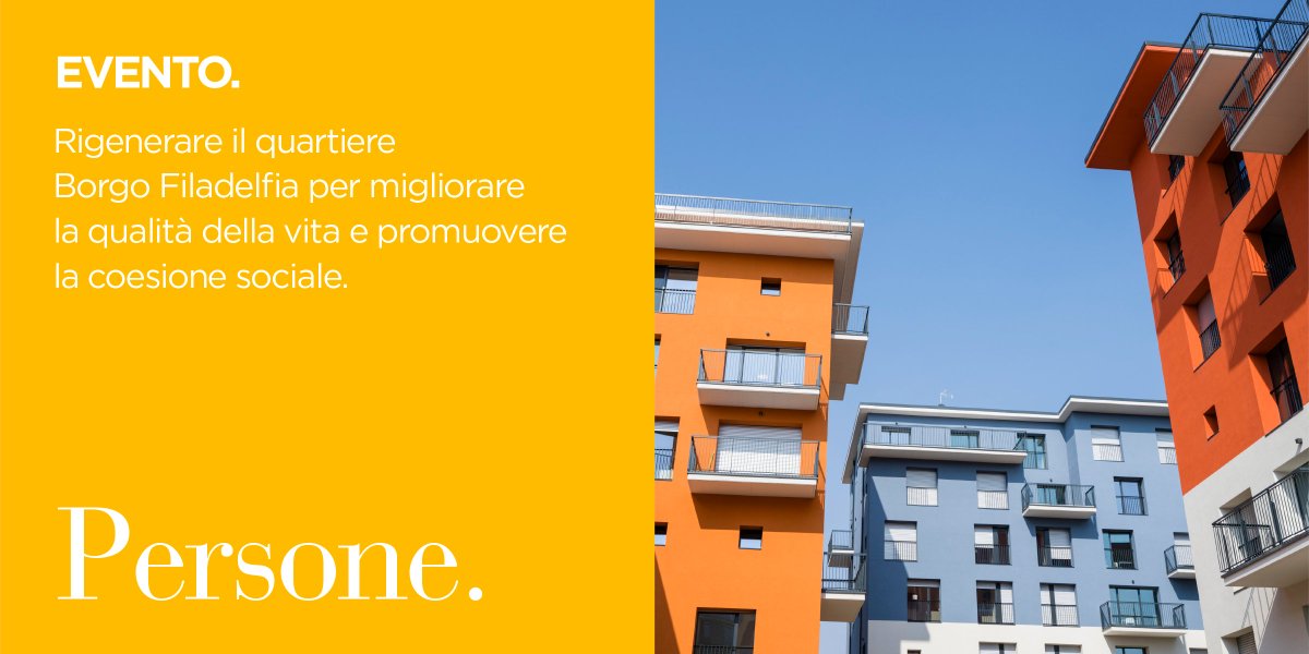 🎉 Evento di inaugurazione del complesso di Social Housing realizzato nelle palazzine ex-MOI di Torino!
Interverrà anche il nostro Presidente, Francesco Profumo.
📅 10 maggio 2023 alle ore 10:30
📍 Via Giordano Bruno 201, Torino

👉 Segui lo streaming qui: events-live.it